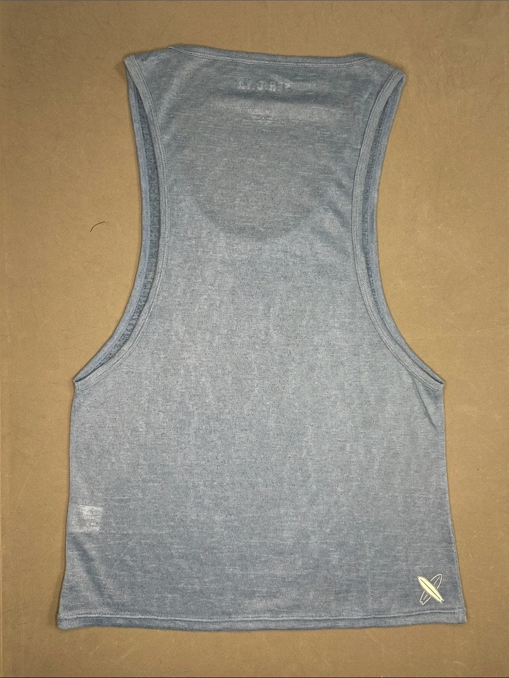 SER.O.YA Men's Heather Blue Swim Tank M *small flaw*